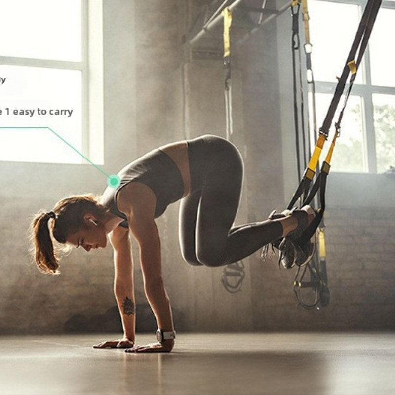 Suspension Trainer Trx - 新しいフィットネスサスペンションハンギングトレーニングフィットネスストレングスP3ハンギングトレーナー調整可能なヨガベルト壁掛けスポーツベルトヨガ