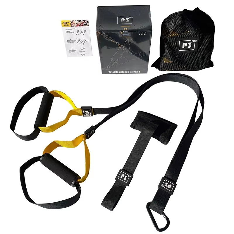 Suspension Trainer Trx - サスペンショントレーニングストラップ フィットネス ストレングス パワー サスペンショントレーナー 調節可能なヨガストラップ