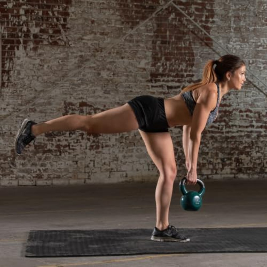 ビニールコーティングされた鋳鉄製ケトルベル 全身フィットネス - Kettlebell のレビューと価格