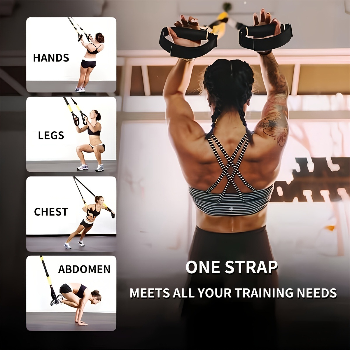 調節可能なサスペンショントレーニングベルト 自重抵抗トレーニ - Suspension Trainer Trx のレビューと価格