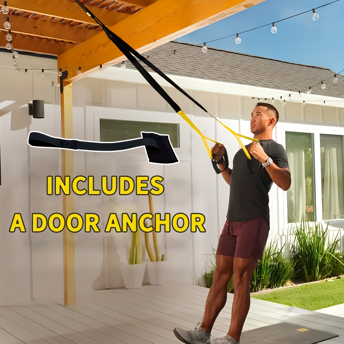 調節可能なサスペンショントレーニングベルト 自重抵抗トレーニ - Suspension Trainer Trx のレビューと価格