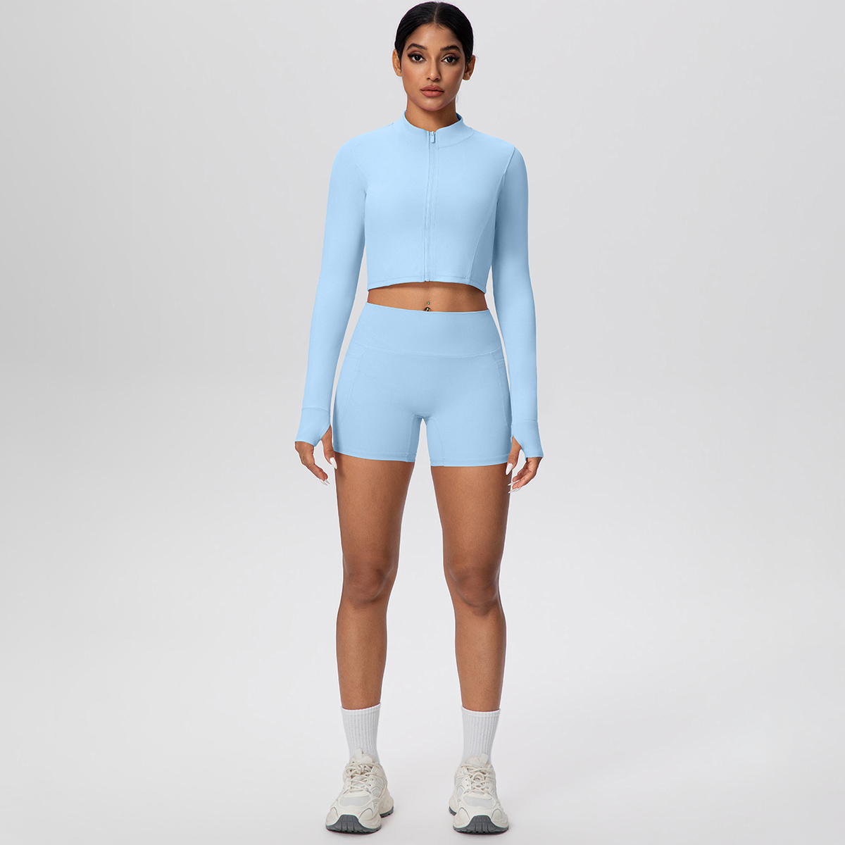 ハミドゥ 2点セット レディース ヨガウェア 速乾 ジップア - Yoga Fitness Logo Design のレビューと価格