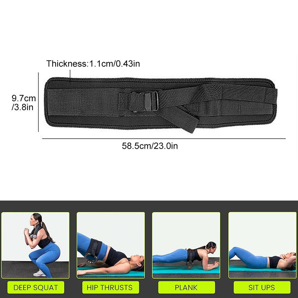 ヒップスラストベルト（臀筋用）、パッド入りウェイトベルト（男 - Hip Thrust Pad のレビューと価格