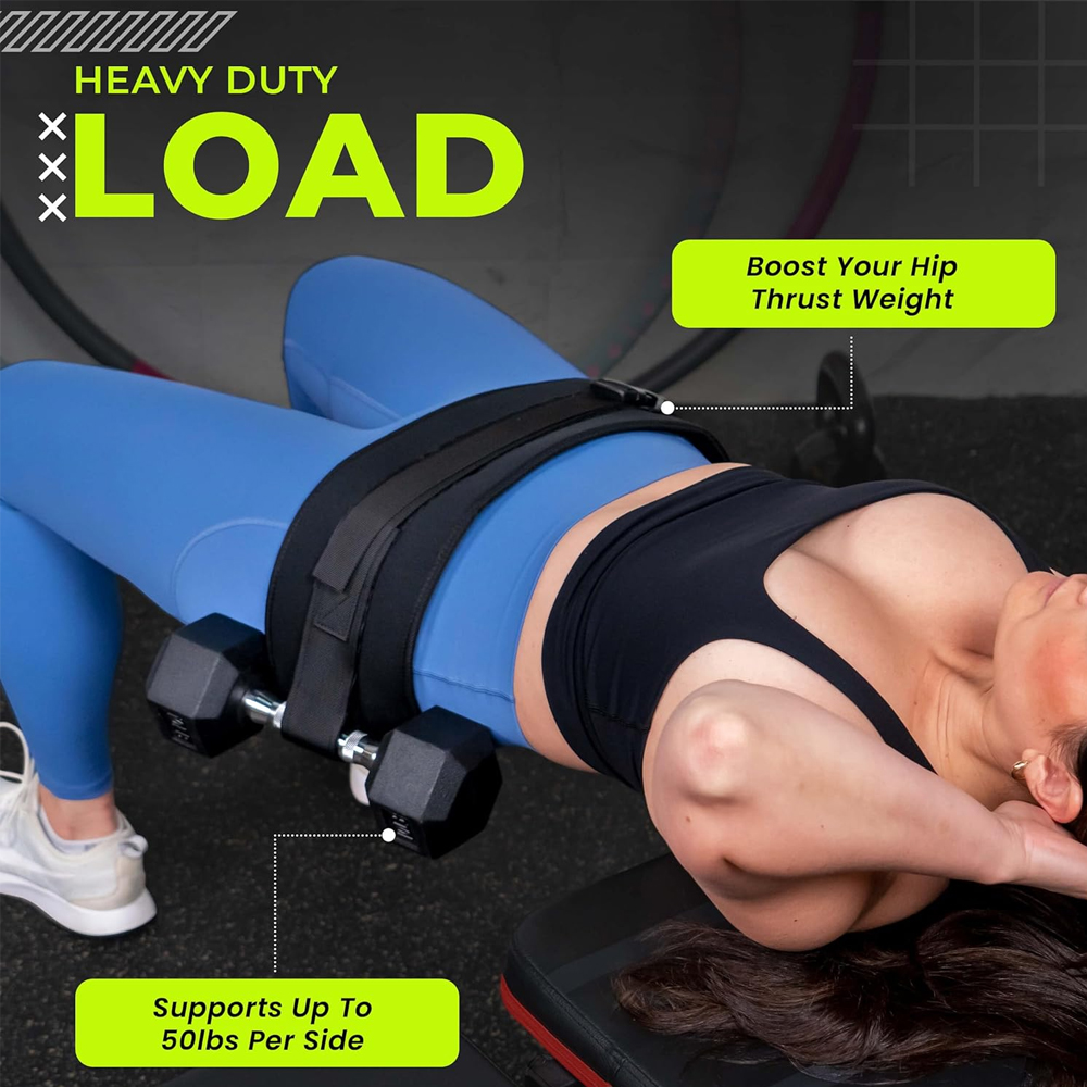 ヒップスラストベルト（臀筋用）、パッド入りウェイトベルト（男 - Hip Thrust Pad のレビューと価格