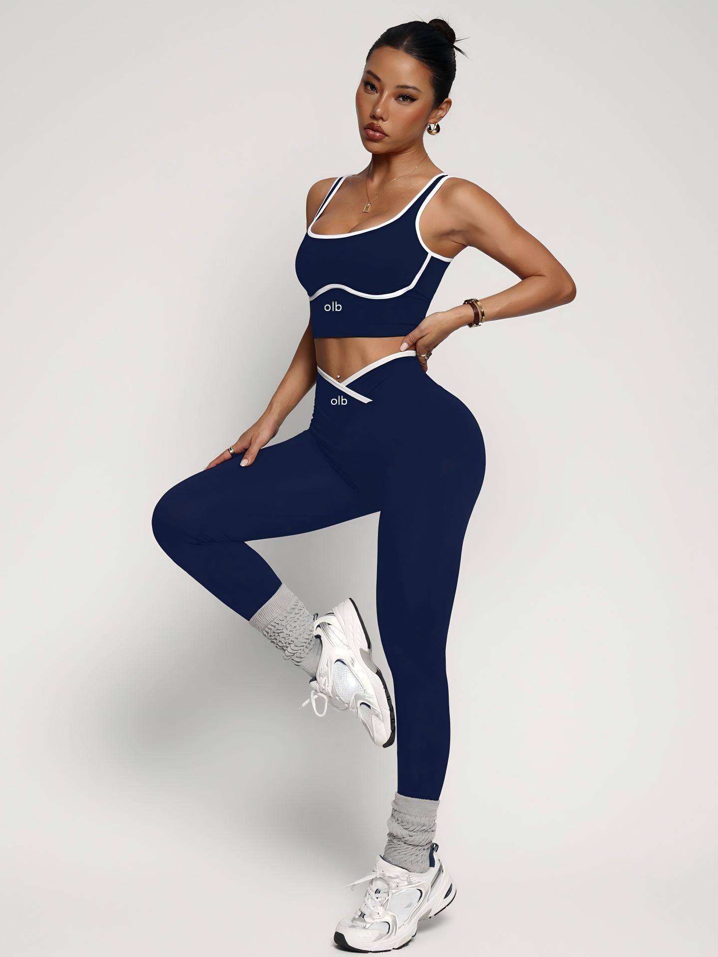 2ピースの新しいスポーツブラベストパンツフィットネススーツ、 - Yoga Fitness Outfit のレビューと価格