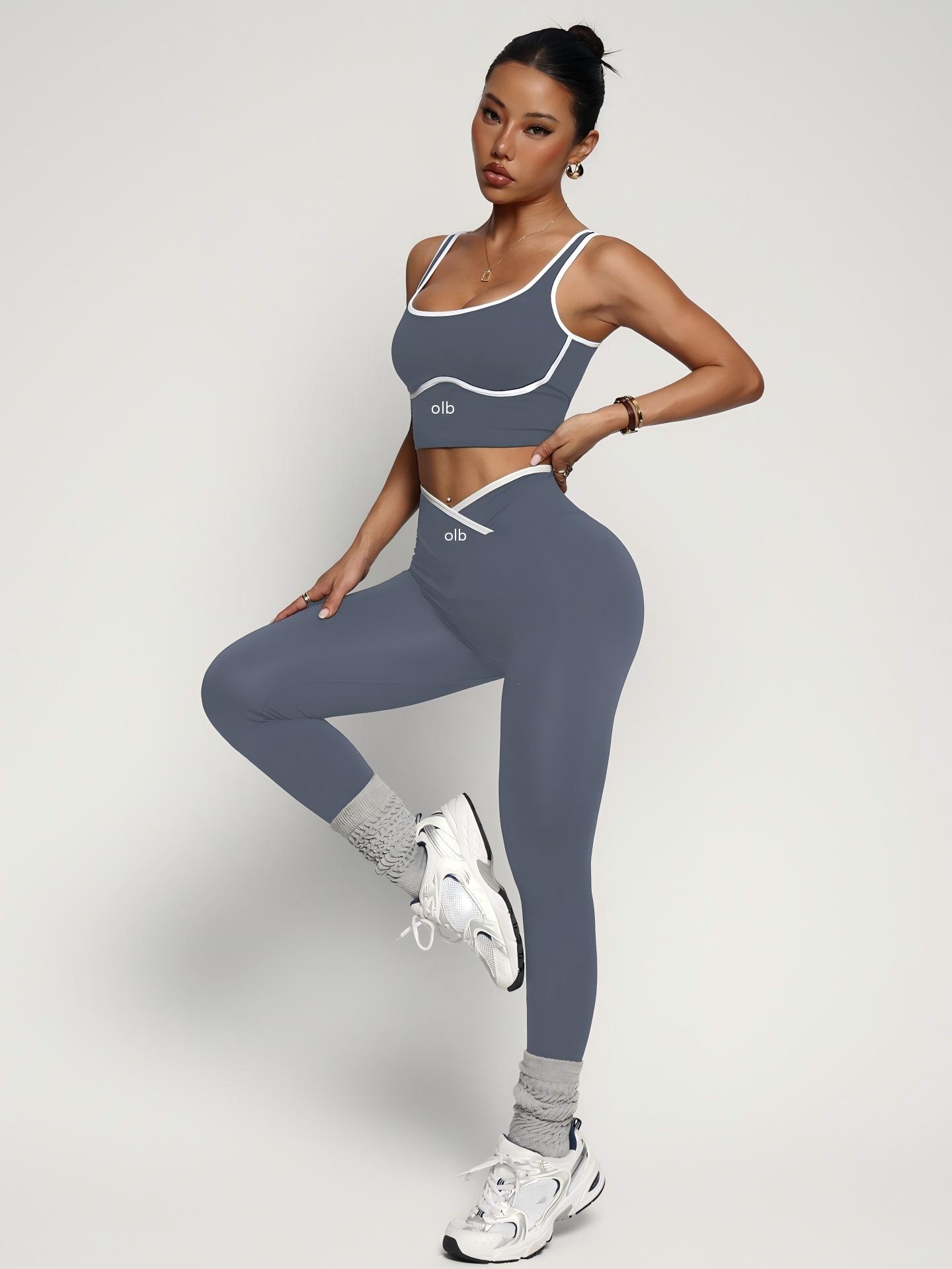 2ピースの新しいスポーツブラベストパンツフィットネススーツ、 - Yoga Fitness Outfit のレビューと価格