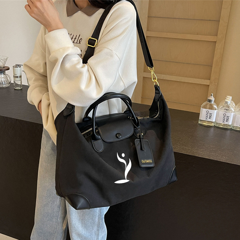 カスタムロゴハンドバッグキャンバス通気性大容量フィットネスダ - Yoga Fitness Name のレビューと価格