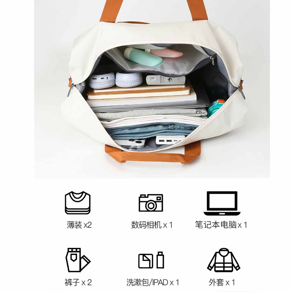 パーソナライズされた刺繍入りハンドヘルドトラベルバッグ、大容 - Yoga Fitness Name のレビューと価格