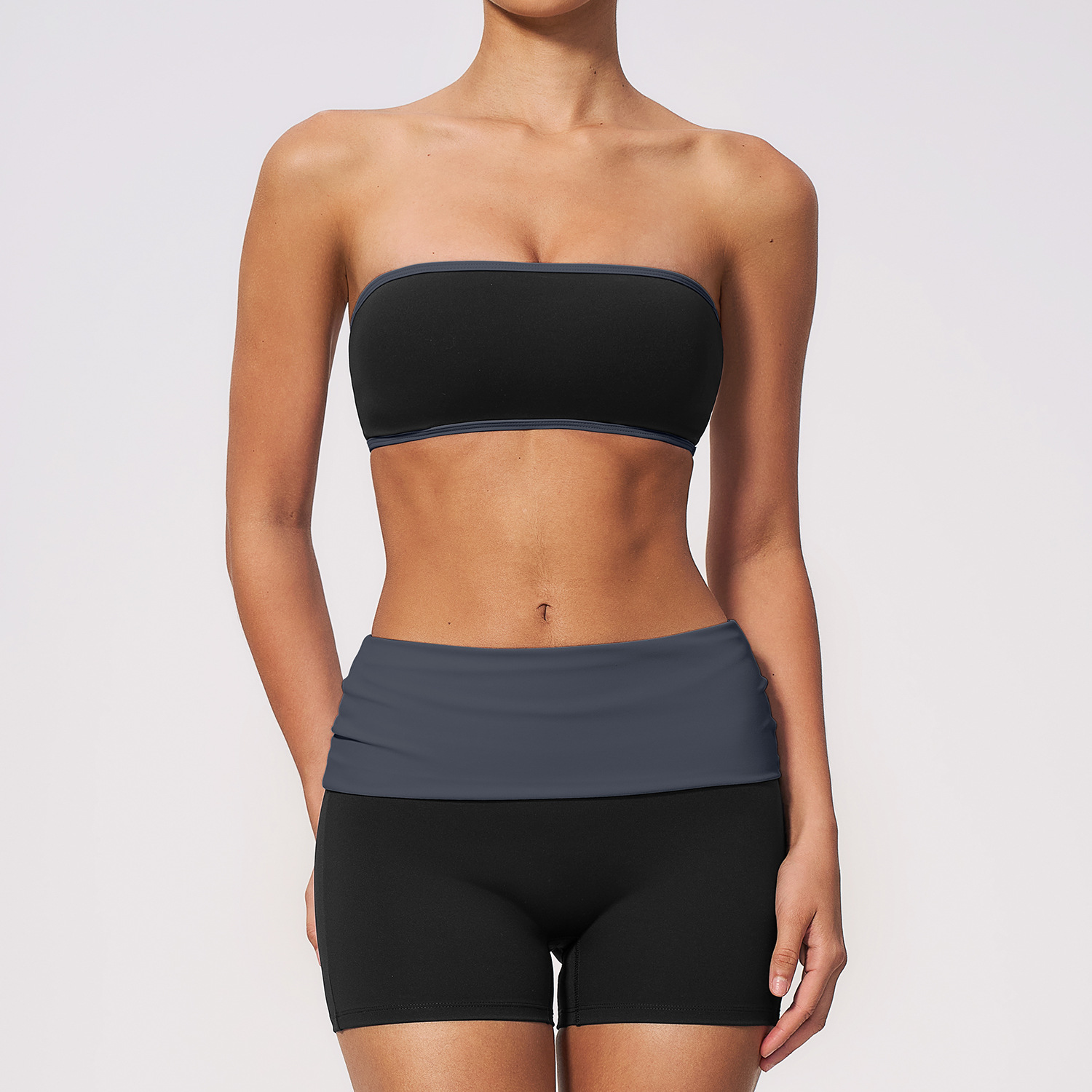 女性用ナイロン製ツーピースフィットネススポーツセット ワーク - Yoga Fitness Outfit のレビューと価格