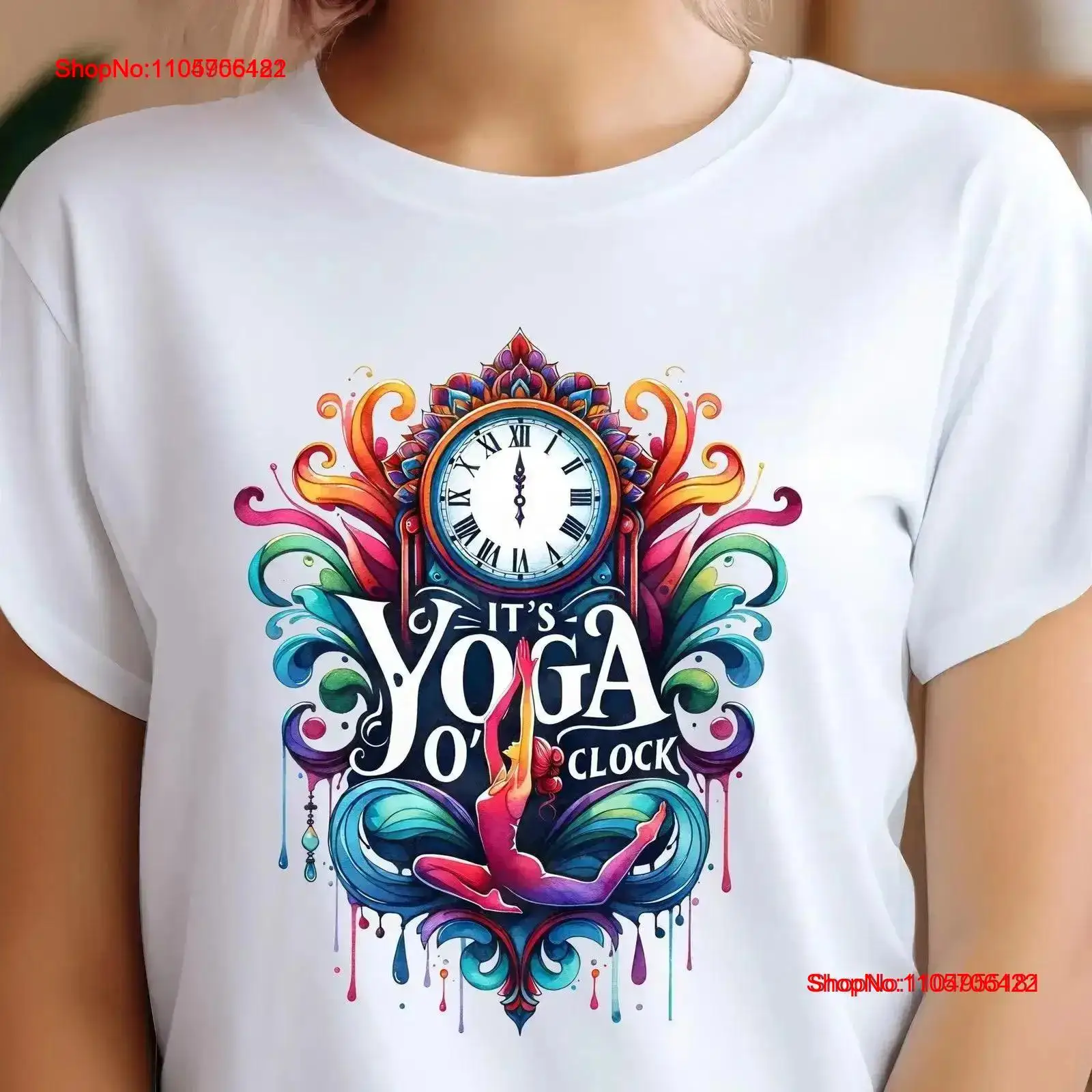 ヨガ T シャツ It's O'Clock Meditati - Yoga And Fitness Instructor のレビューと価格