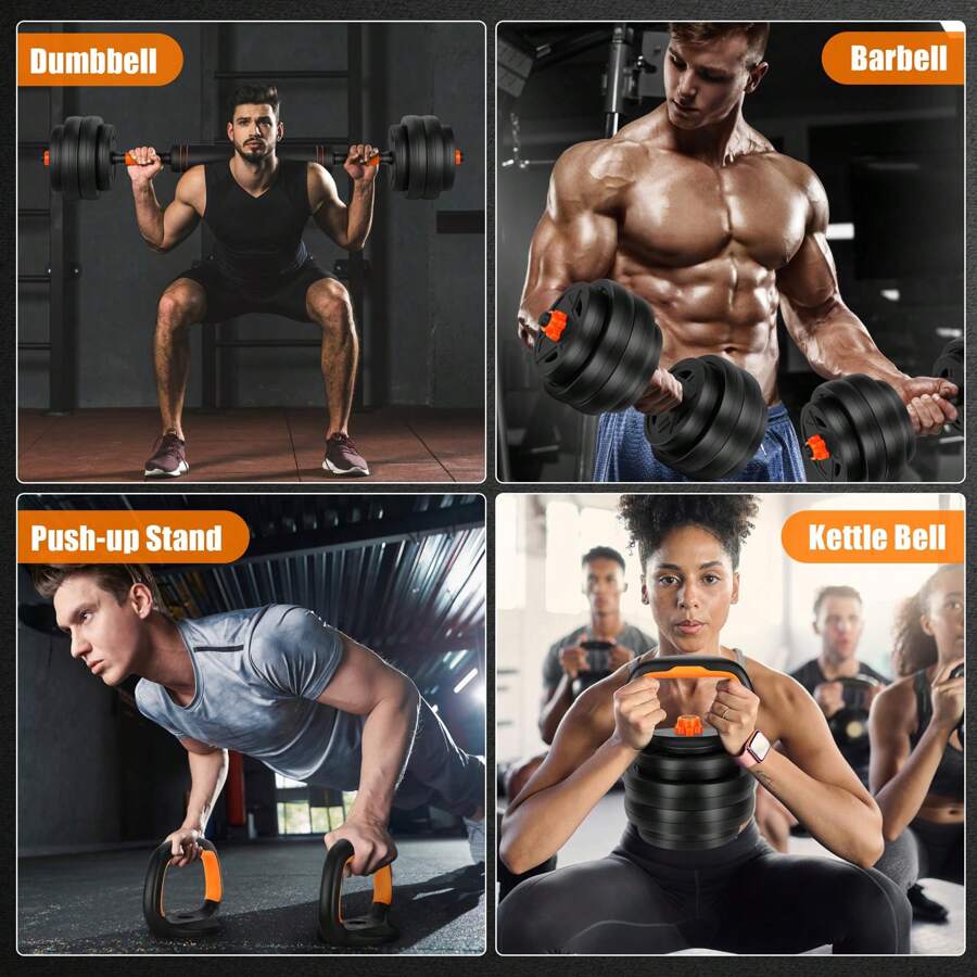 20ポンドの調整可能なダンベルセット、多用途の重量組み合わせ - Kettlebell のレビューと価格