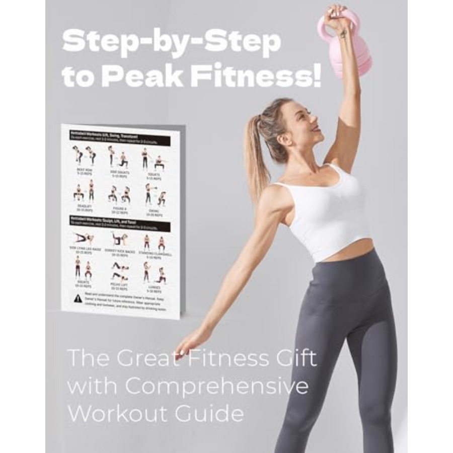 ホームピラティス用ピンク調整可能ケトルベル5ポンド～12ポン - Kettlebell のレビューと価格