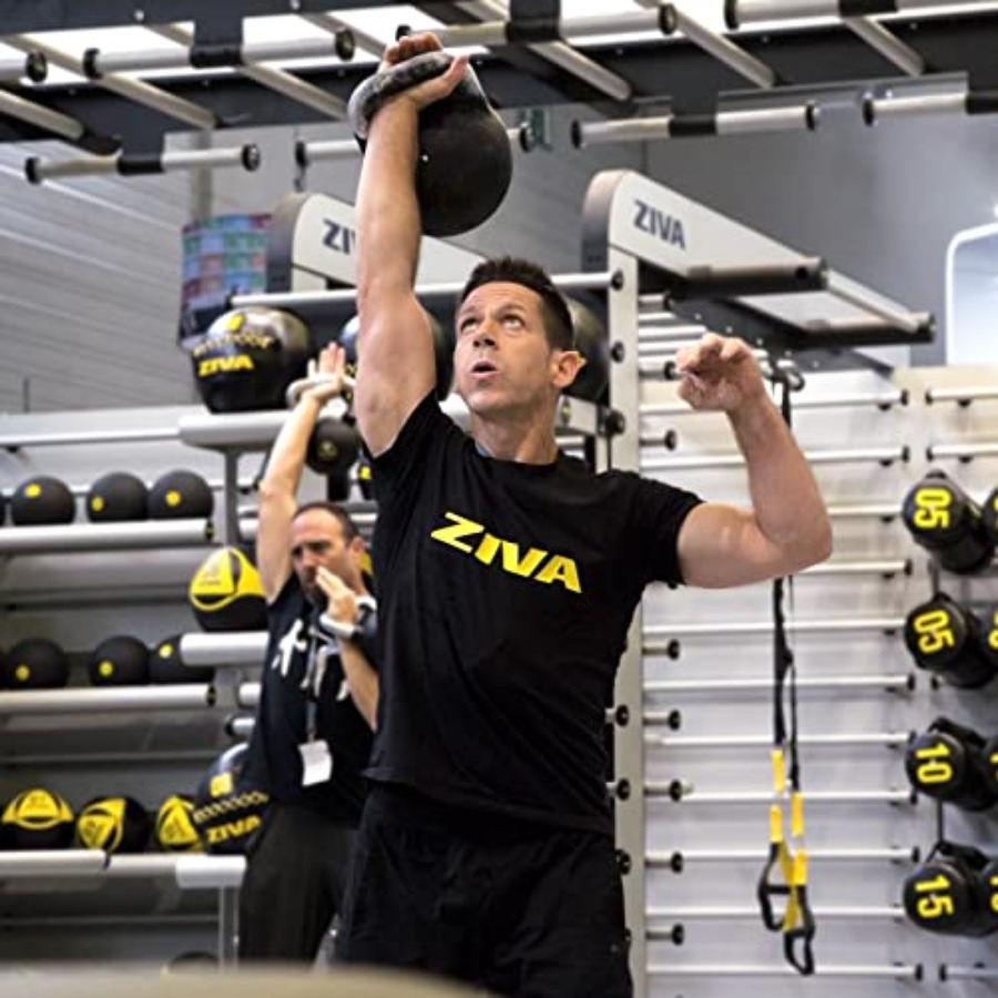 機能的トレーニング用スチール製ケトルベル、スチール構造、黒に - Kettlebell のレビューと価格