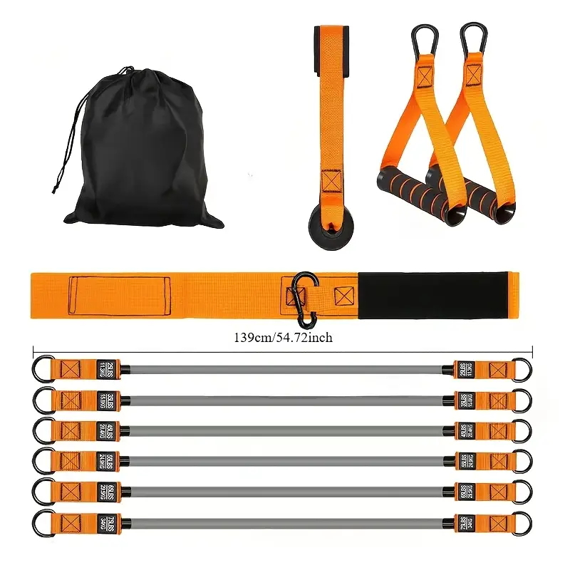 ハンドル付きレジスタンスストラップ：筋力トレーニング、筋肉増 - Suspension Trainer Trx のレビューと価格