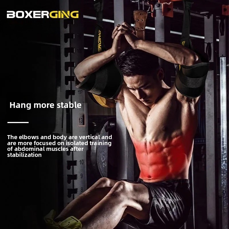 1 ペアフィットネス腹筋ベルトぶら下げ AB スリングストラ - Suspension Trainer Trx のレビューと価格