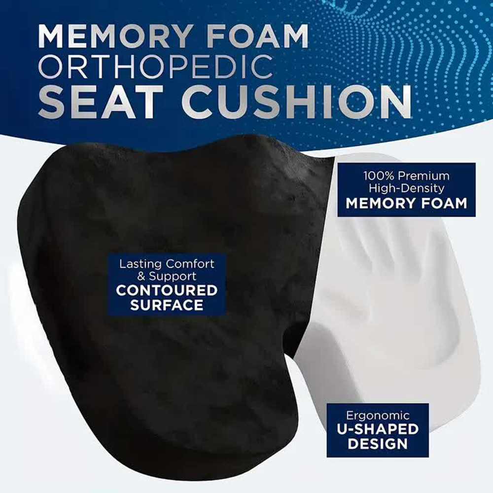 トラベルシートクッション メモリーフォーム U字型枕 椅子ク - Hip Thrust Pad のレビューと価格