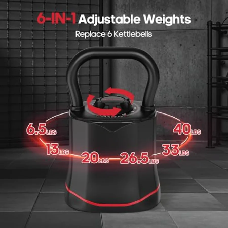ホームジム調整可能ケトルベル 6-in-1 クイックスイッチ - Kettlebell のレビューと価格