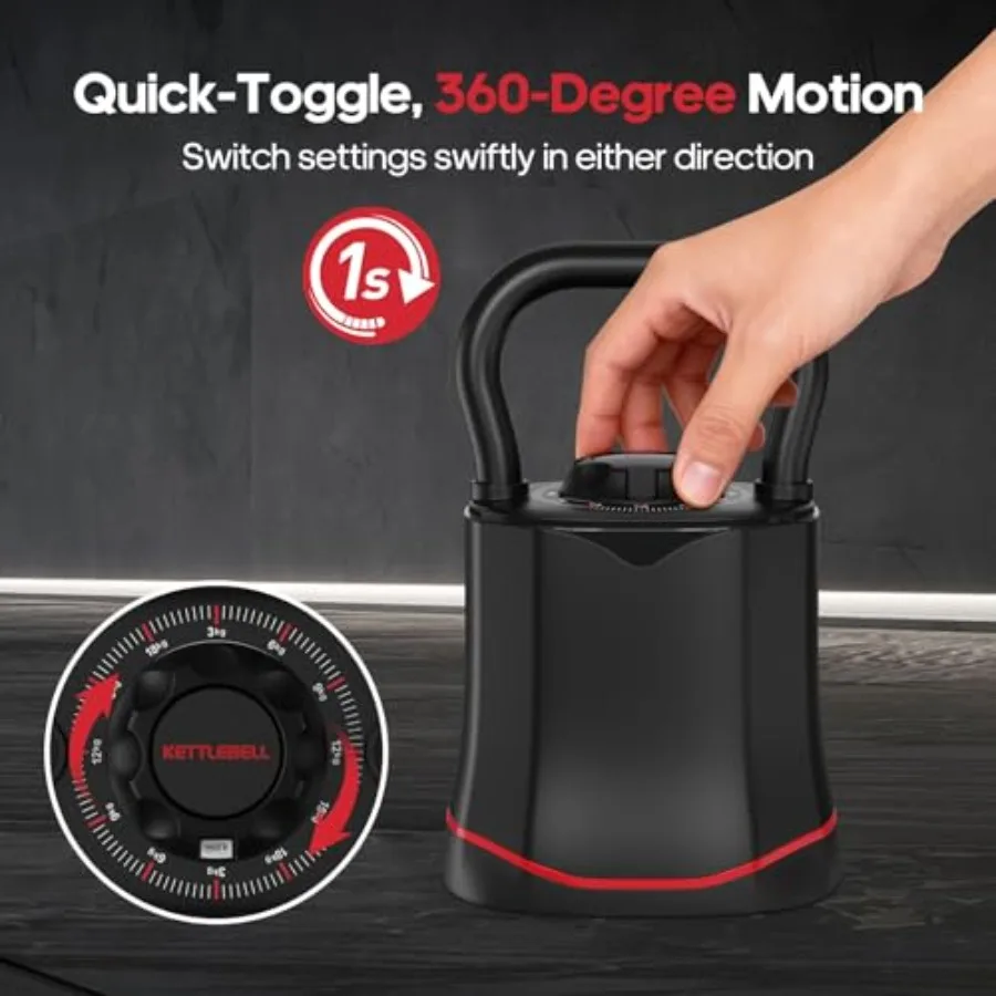 ホームジム調整可能ケトルベル 6-in-1 クイックスイッチ - Kettlebell のレビューと価格