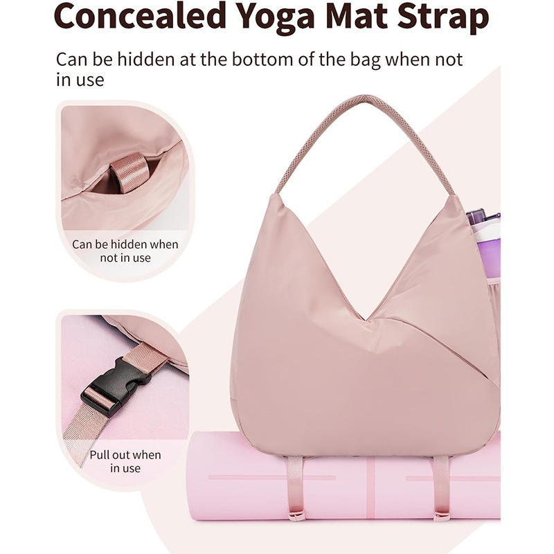    女性用ジムトートバッグ カスタムロゴ入り 耐久性のあ - Yoga Fitness Name のレビューと価格