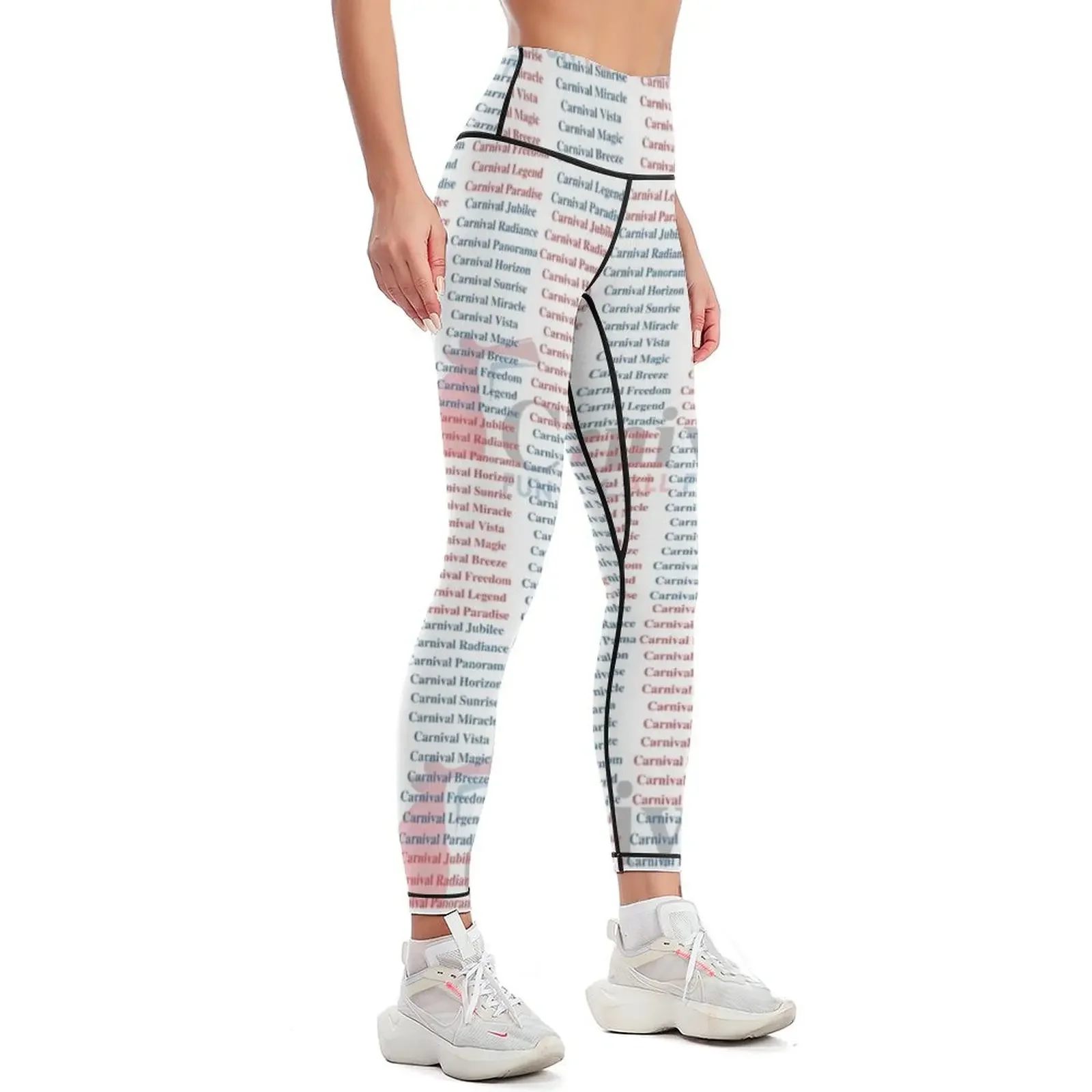 カーニバルシップネームズレギンス、女性用ワークアウトウェア、 - Yoga Fitness Name のレビューと価格